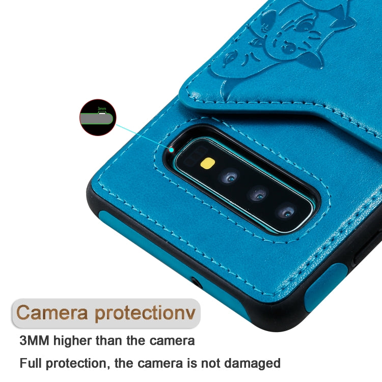 Custodia portafoglio motivo gatti per Galaxy S9 e S10
