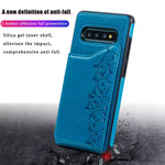 Custodia portafoglio motivo gatti per Galaxy S9 e S10