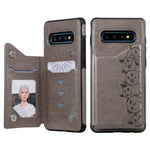 Custodia portafoglio motivo gatti per Galaxy S9 e S10