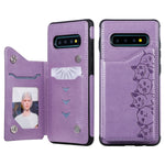 Custodia portafoglio motivo gatti per Galaxy S9 e S10
