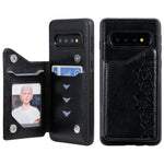 Custodia portafoglio motivo gatti per Galaxy S9 e S10