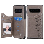 Custodia portafoglio motivo gatti per Galaxy S9 e S10