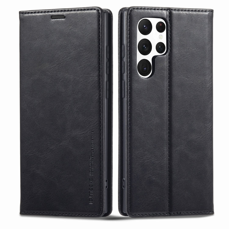 Custodia per telefono in pelle antifurto LC.IMEEKE RFID, For Samsung Galaxy S22 Ultra 5G