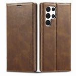 Custodia per telefono in pelle antifurto LC.IMEEKE RFID, For Samsung Galaxy S22 Ultra 5G
