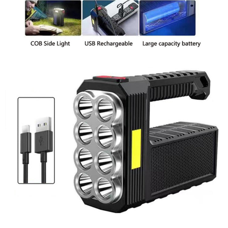 Lampada torcia da campeggio a 8 LED super luminosa e impermeabile, USB Charging, Solar Charging
