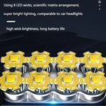 Lampada torcia da campeggio a 8 LED super luminosa e impermeabile, USB Charging, Solar Charging