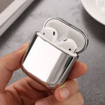 Custodia protettiva per auricolari in TPU galvanica divisa con gancio, For AirPods 1/2, For AirPods 3, For AirPods Pro