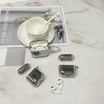 Custodia protettiva per auricolari in TPU galvanica divisa con gancio, For AirPods 1/2, For AirPods 3, For AirPods Pro