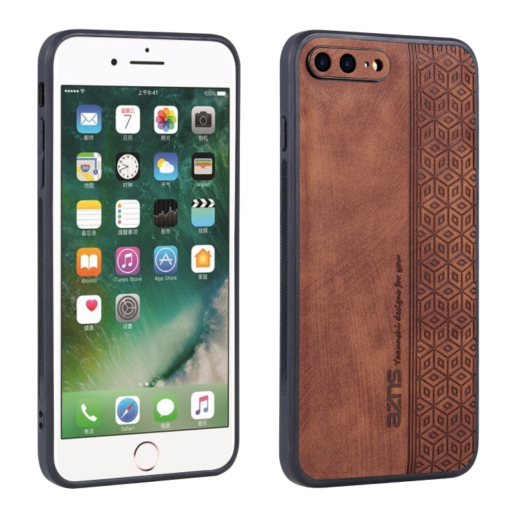 Custodia per telefono AZNS in pelle goffrata 3D, For iPhone 7 Plus / 8 Plus