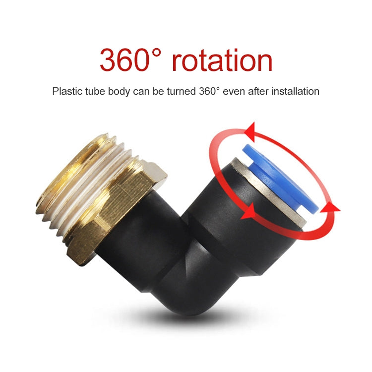 LAIZE 10 pz Filettatura Maschio Gomito Pneumatico Raccordo Raccordo Rapido, PL4-01 (10pcs), PL4-02 (10pcs), PL4-M5 (10pcs), PL6-01 (10pcs), PL6-02 (10pcs), PL6-03 (10pcs), PL6-04 (2pcs), PL6-M5 (10pcs), PL8-01 (10pcs), PL8-02 (10pcs), PL8-03 (10pcs)   ...
