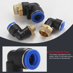LAIZE 10 pz Filettatura Maschio Gomito Pneumatico Raccordo Raccordo Rapido, PL4-01 (10pcs), PL4-02 (10pcs), PL4-M5 (10pcs), PL6-01 (10pcs), PL6-02 (10pcs), PL6-03 (10pcs), PL6-04 (2pcs), PL6-M5 (10pcs), PL8-01 (10pcs), PL8-02 (10pcs), PL8-03 (10pcs)   ...