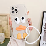 Custodia per telefono in silicone Wave Edge Big Duck con cinturino, For iPhone 13, For iPhone 13 Pro, For iPhone 13 Pro Max, For iPhone 12
