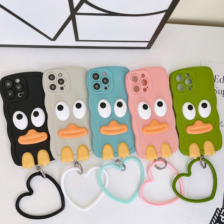 Custodia per telefono in silicone Wave Edge Big Duck con cinturino, For iPhone 13, For iPhone 13 Pro, For iPhone 13 Pro Max, For iPhone 12