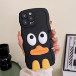 Custodia per telefono in silicone Wave Edge Big Duck con cinturino, For iPhone 12 Pro, For iPhone 12 Pro Max, For iPhone 11, For iPhone 11 Pro