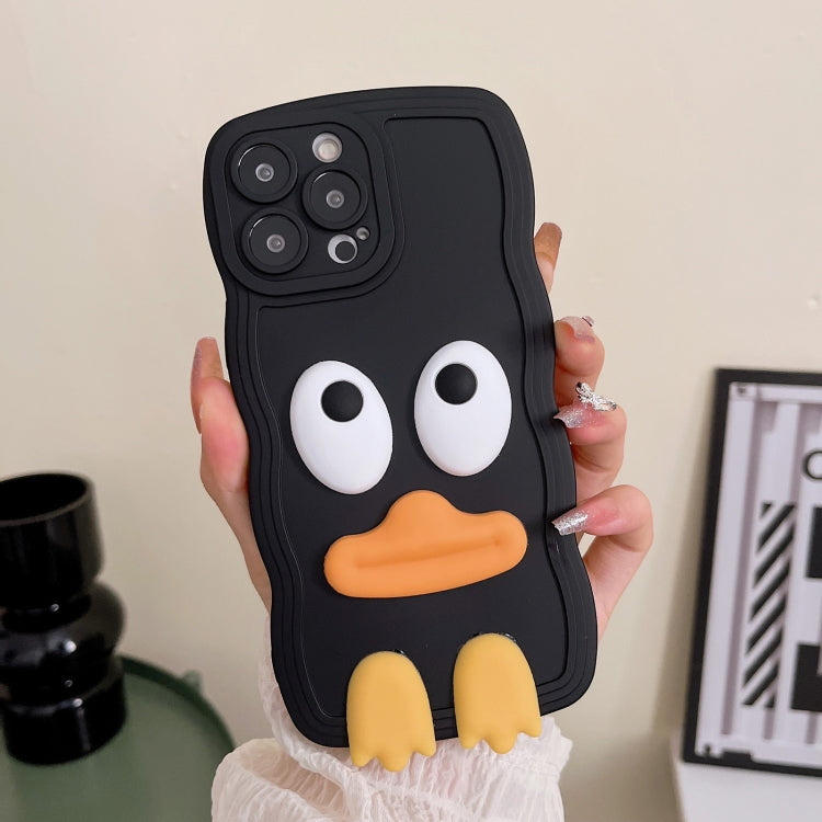 Custodia per telefono in silicone Wave Edge Big Duck con cinturino, For iPhone 12 Pro, For iPhone 12 Pro Max, For iPhone 11, For iPhone 11 Pro