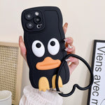 Custodia per telefono in silicone Wave Edge Big Duck con cinturino, For iPhone 11 Pro Max, For iPhone 13 mini
