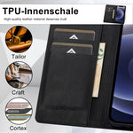 Custodia per telefono in pelle antifurto LC.IMEEKE RFID, For iPhone 12 mini, For iPhone 11, For iPhone 11 Pro, For iPhone 11 Pro Max
