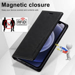Custodia per telefono in pelle antifurto LC.IMEEKE RFID, For iPhone 12 mini, For iPhone 11, For iPhone 11 Pro, For iPhone 11 Pro Max