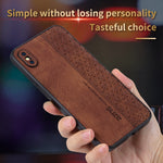 Custodia per telefono AZNS in pelle goffrata 3D, For iPhone XR, For iPhone XS Max