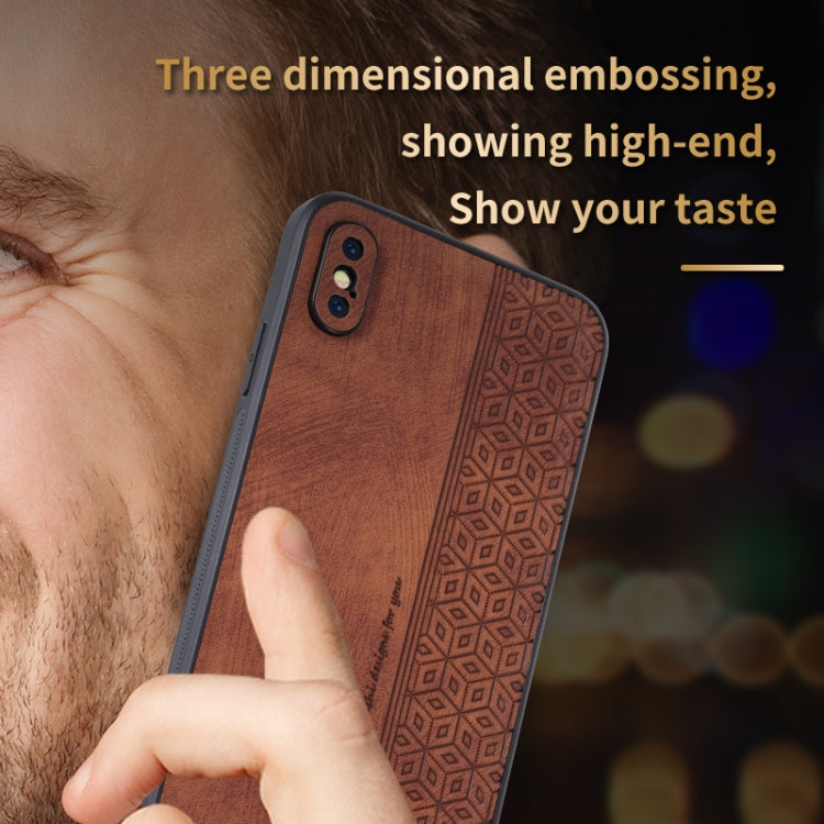 Custodia per telefono AZNS in pelle goffrata 3D, For iPhone XR, For iPhone XS Max