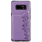Custodia portafoglio Samsung Galaxy Note 8 con motivo sei gatti