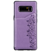 Custodia portafoglio Samsung Galaxy Note 8 con motivo sei gatti