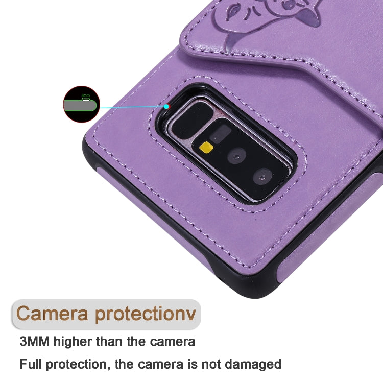 Custodia portafoglio Samsung Galaxy Note 8 con motivo sei gatti