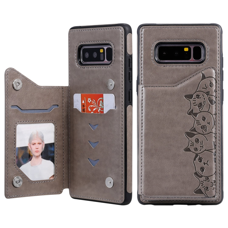 Custodia portafoglio Samsung Galaxy Note 8 con motivo sei gatti