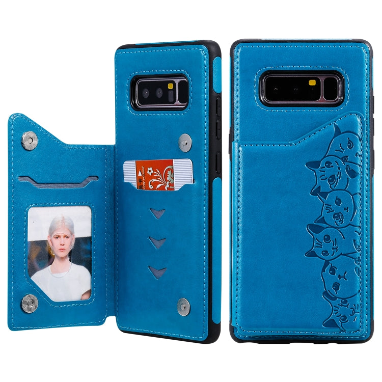 Custodia portafoglio Samsung Galaxy Note 8 con motivo sei gatti
