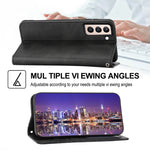 Custodia per telefono in pelle con chiusura magnetica a griglia cubica in vitello, For Samsung Galaxy S21+ 5G, For Samsung Galaxy S21 FE 5G, For Samsung Galaxy S21 Ultra 5G, For Samsung Galaxy A12 5G