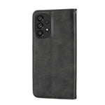 Custodia per telefono in pelle con chiusura magnetica a griglia cubica in vitello, For Samsung Galaxy A53 5G, For Samsung Galaxy A73 5G