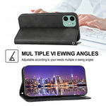 Custodia per telefono in pelle con chiusura magnetica a griglia cubica in vitello, For iPhone 12 mini, For iPhone 12 / 12 Pro, For iPhone 12 Pro Max, For iPhone 11