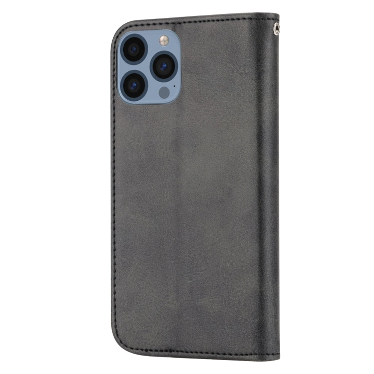 Custodia per telefono in pelle con chiusura magnetica a griglia cubica in vitello, For iPhone 11 Pro, For iPhone 11 Pro Max, For iPhone X / XS, For iPhone XR