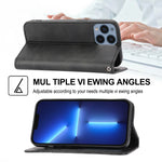 Custodia per telefono in pelle con chiusura magnetica a griglia cubica in vitello, For iPhone 11 Pro, For iPhone 11 Pro Max, For iPhone X / XS, For iPhone XR