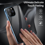 Custodia per telefono magnetica smerigliata per tutto il corpo in vetro anti-peeping Dual-Lock 360, For iPhone 14, For iPhone 14 Plus, For iPhone 14 Pro, For iPhone 14 Pro Max