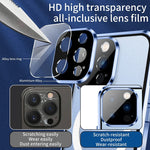 Custodia per telefono magnetica smerigliata per tutto il corpo in vetro anti-peeping Dual-Lock 360, For iPhone 14, For iPhone 14 Plus, For iPhone 14 Pro, For iPhone 14 Pro Max