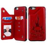 Custodia portafoglio antiurto per iPhone con slot carte