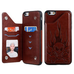 Custodia portafoglio antiurto per iPhone con slot carte