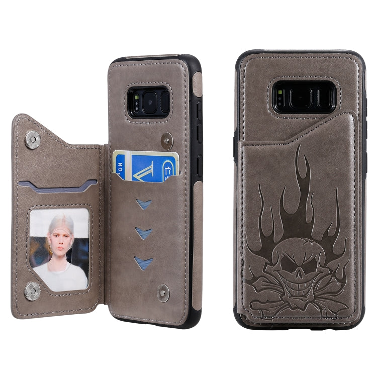 Custodia portafoglio teschio per Samsung Galaxy