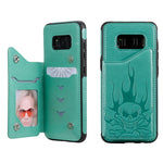 Custodia portafoglio teschio per Samsung Galaxy