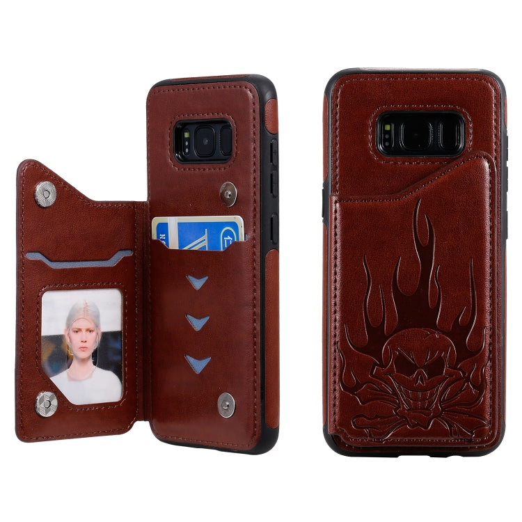 Custodia portafoglio teschio per Samsung Galaxy