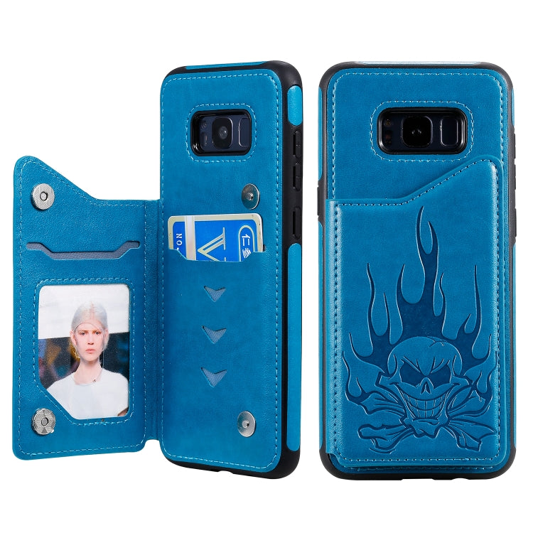Custodia portafoglio teschio per Samsung Galaxy