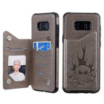 Custodia portafoglio teschio per Samsung Galaxy