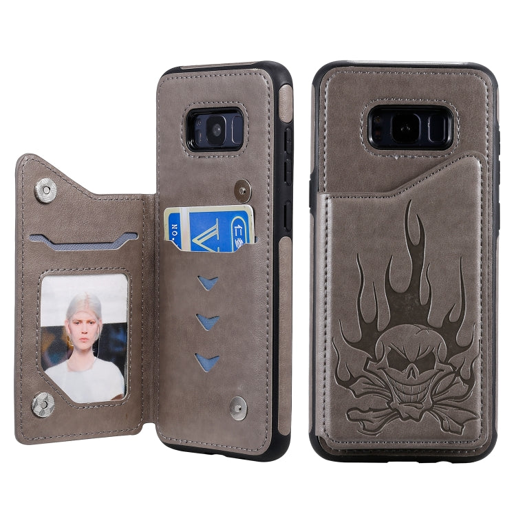 Custodia portafoglio teschio per Samsung Galaxy