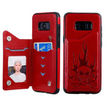 Custodia portafoglio teschio per Samsung Galaxy