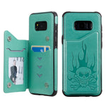 Custodia portafoglio teschio per Samsung Galaxy