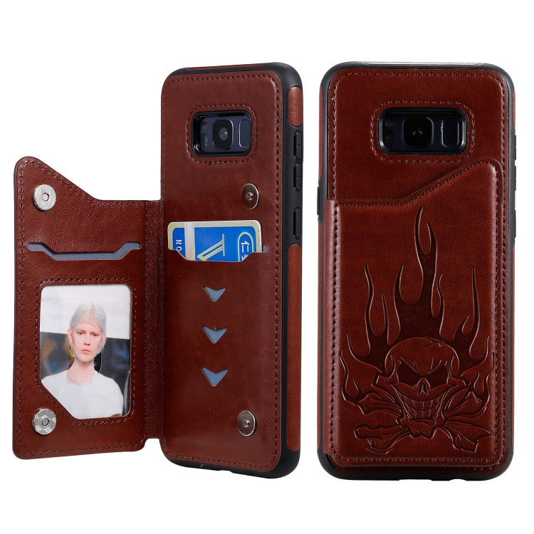 Custodia portafoglio teschio per Samsung Galaxy