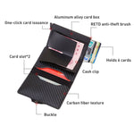 C1911H9 Confezione di carte metalliche in pelle PU multi-scheda RFID