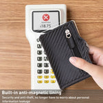 C1911H9 Confezione di carte metalliche in pelle PU multi-scheda RFID