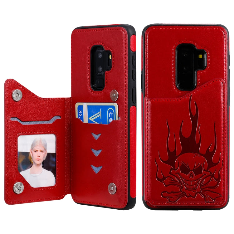 Custodia portafoglio antiurto teschio per Samsung Galaxy
